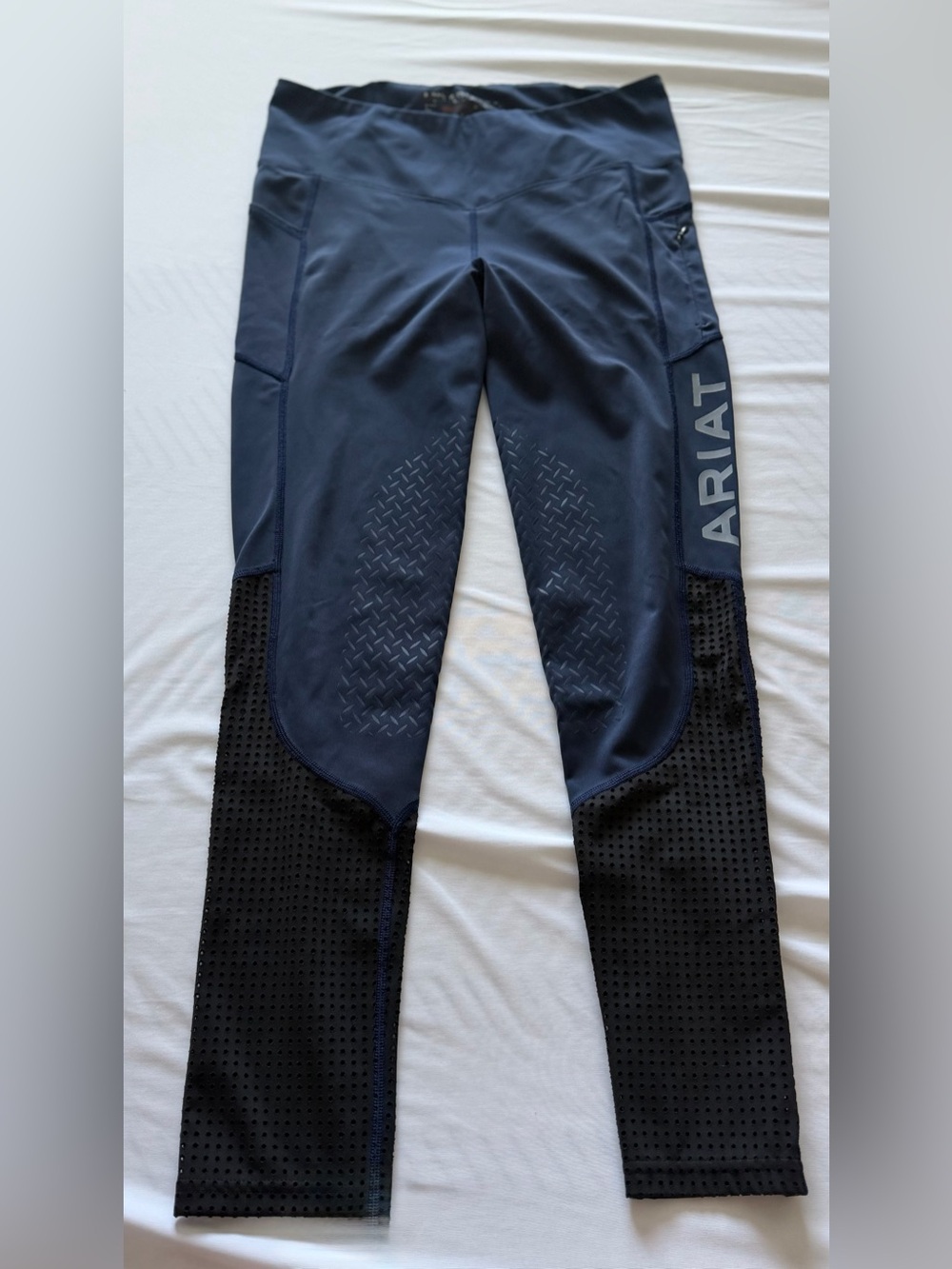 Ariat Navy and Black Women's Leggings with Grip Panels